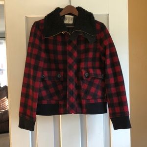 Ruff Hewn Buffalo Plaid Jacket Size Medium